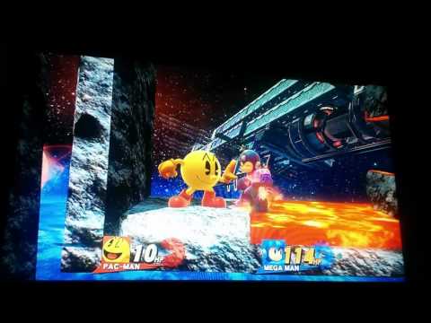 Reach the cannon - kaizo pacman stage SSB4