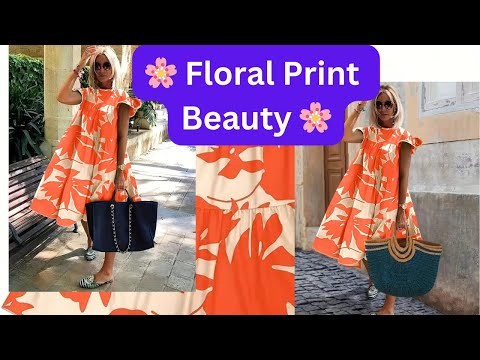 🌸 Floral Print Dress - Stylish, Comfortable & Affordable for All Seasons!