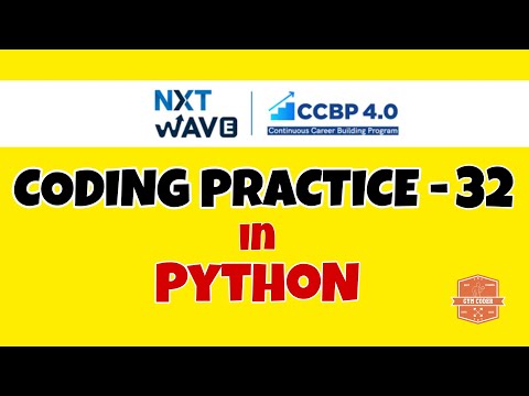 Coding Practice 32 Python Nxtwave Ccbp Code Solutions By Gym Coder Python Cp Series