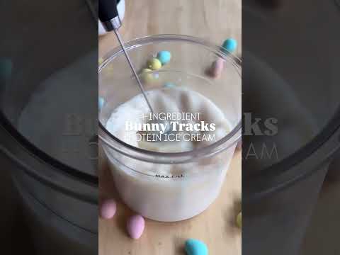 4-Ingredient Bunny Tracks Ice Cream ✨🐰Easter just got a protein boost!