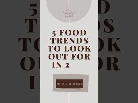 5 Food Trends of 2022 #shorts