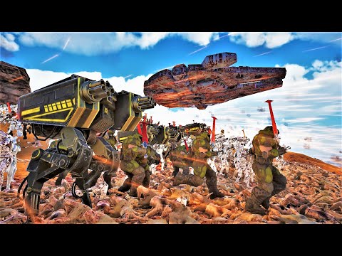 DOOM SLAYER x STAR WARS vs 8,000,000 Zombies! - Ultimate Epic Battle Simulator 2