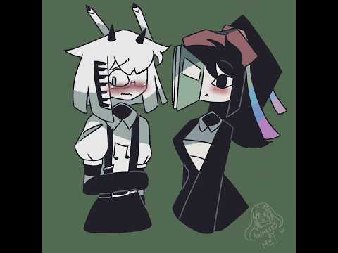 Mister Demi x Miss Sasha❤️💋 #fundamentalpapereducation #shorts #animation