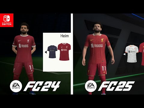 EA FC 25 vs EA FC 24 Nintendo Switch | Graphics Comparison