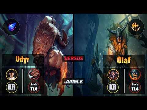 Haru UDYR (Jungle) [Phase Rush] VS OLAF - Grandmaster KR Patch 11.4