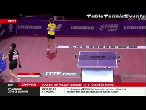 Liu Shiwen Vs Zhu Yuling: 1/2 Final [WTTC 2013 Paris]