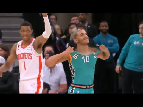 jeremy sochan rips jersey…