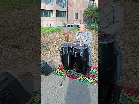Cheb Khaled x Santana - Love to the people _ Tommy patchanka performing on congas Bologna Italy 