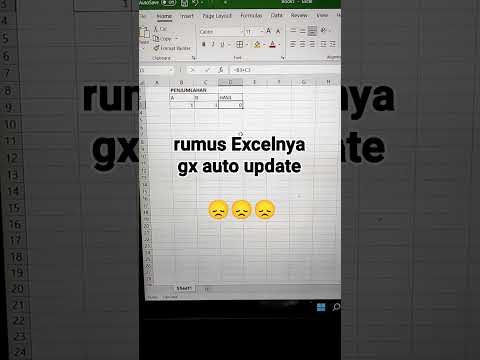 RUMUS EXCEL TIDAK AUTO UPDATE, BEGINI CARA BENERINNYA #tutorialexcel
