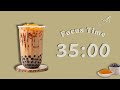 5 Hour 35 10 Pomodoro Timer Bubble Tea Study Session With Lofi Music Deep Focus Study With Me