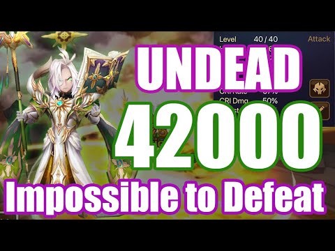 UNDEAD! HP 42000 & RES 100% Odin looks just like a zombie🤢🤢🤢【Summoners War RTA】