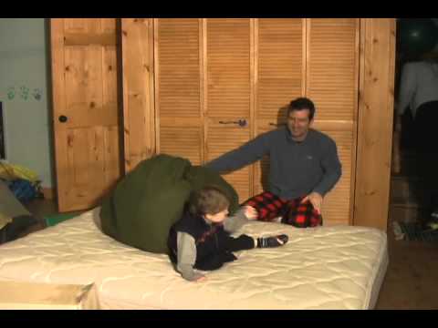 2009 Simon in basement trash compactor with dad