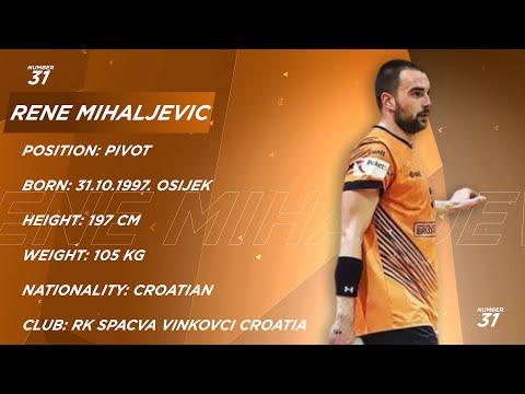 Rene Mihaljević - Pivot - HC Spačva Vinkovci Croatia - Highlights - Handball - CV - 2019/20