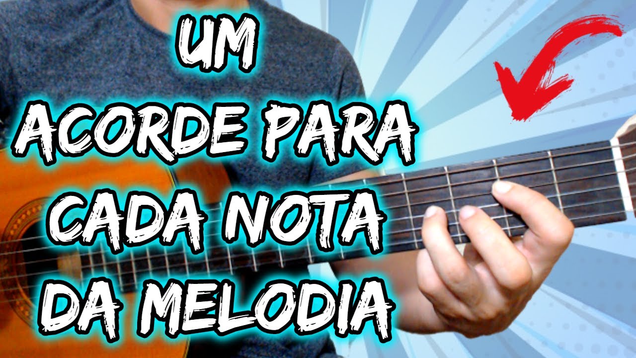Como Harmonizar Uma Melodia no Violão/Guitarra - Um Acorde Para Cada Nota - Aula de Harmonia