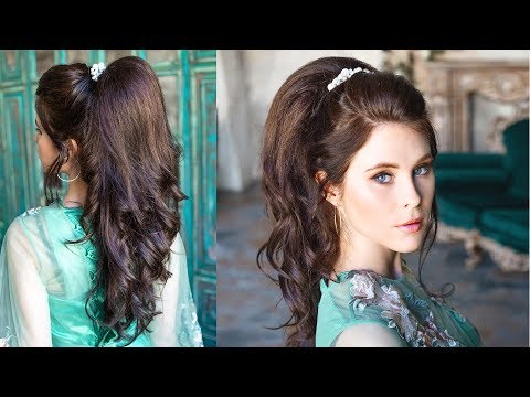 Incredible volumetric ponytail - quite simple prom...