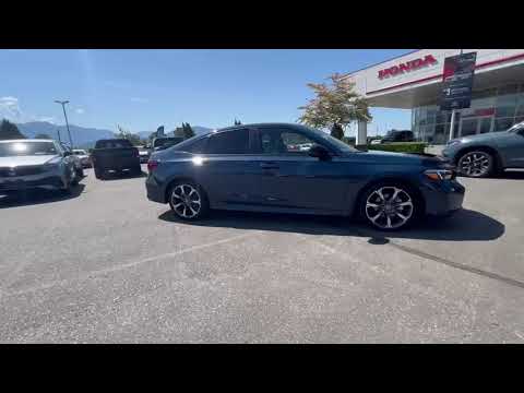 2025 Honda Civic Sedan Hybrid Sport Touring eCVT in Blue Lagoon Pearl for sale at Murray Honda in Chilliwack, BC