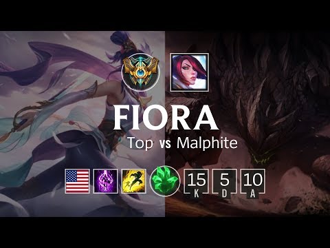 Fiora Top vs Malphite - NA Challenger Patch 8.20