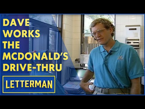 Dave Works The McDonald's Drive-Thru | Letterman
