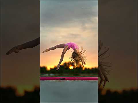 Gymnast Alex at sunrise #acrobatics #slowmotion