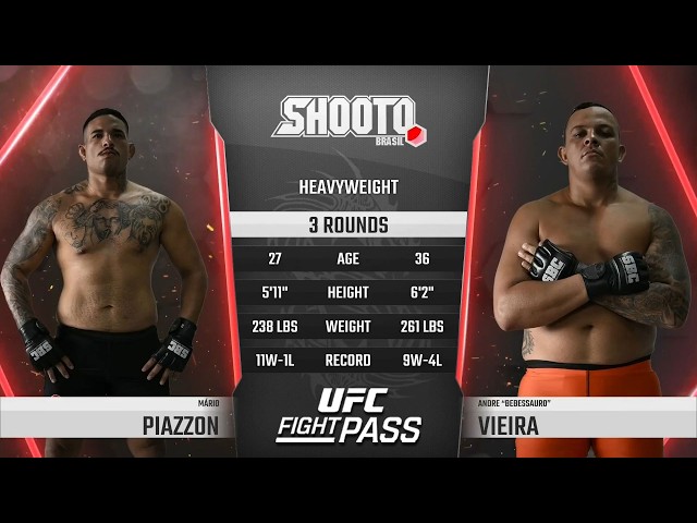 Mario Piazzon vs. Andre Vieira | Shooto Brasil 135 Heavyweight Rematch