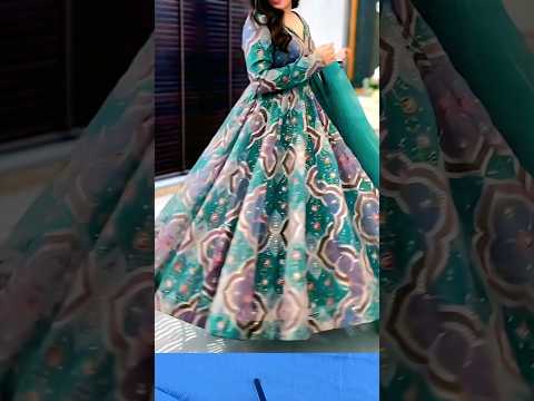 Organza Anarkali Dress Cutting And Stitching