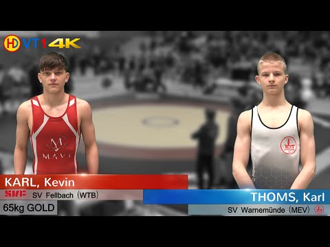 🤼 | Wrestling | German Championships 2022 Cadets (Greco) - 65kg Gold | KARL vs. THOMS