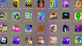 Police Girl Prison,Roblox,Ballerina Capuchina,Poppy Playtime 5,EPIC SCHOOL ESCAPE,Alien Base Barry..