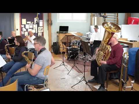 Musikgesellschaft Berlingen Probe mit Dani Felber