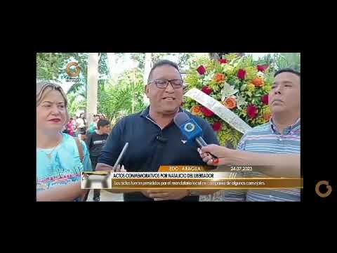 ACTOS CONMEMORATIVOS NATALICIO DEL LIBERTADOR EN EL MUNICIPIO JOSE ANGEL LAMAS 2023