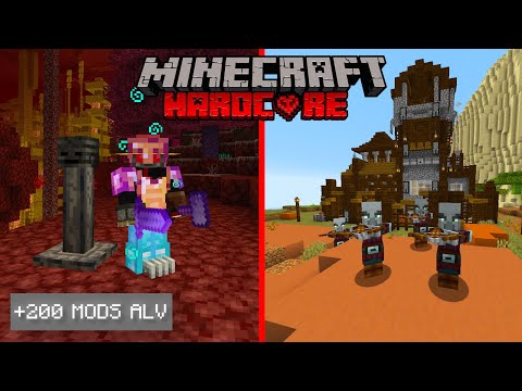 MINECRAFT HARDCORE but with ALL the MODS!🔥 - PART 4