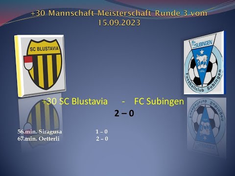 +30 Meisterschaft SC Blustavia - FC Subingen