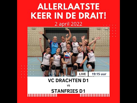 VC Drachten D1 - Stanfries D1 2 april 2022
