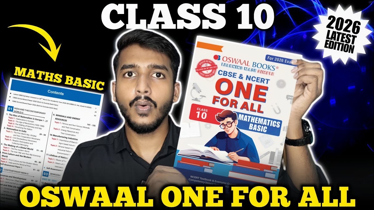 Oswaal One for All Class 10 Mathematics Basic Review 2025-26 | Must Buy or Not?