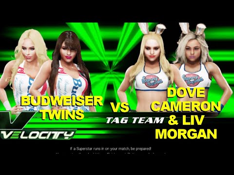 WWE 2K19 The Budweiser Twins vs Dove Cameron & Liv Morgan - Elimination Tag