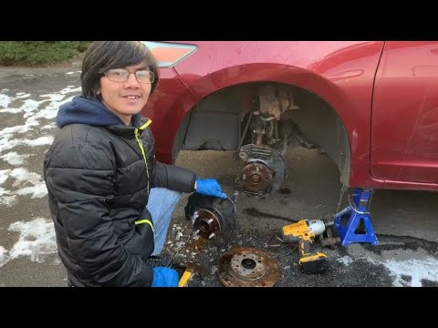 [FULL LENGTH] How To Replace Spindle Knuckle Front Wheel Hub Assembly Honda Insight Hybrid Gen2 2010