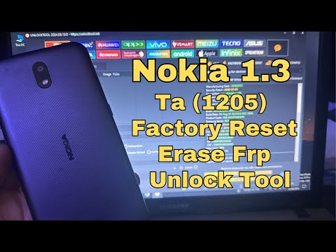 Nokia 1.3 (TA 1205) Hard Reset And Frp Bypass With Unlock Tool | Factory Reset With Unlock Tool