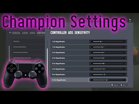 *NEW* Champion Controller Settings/Sensitivity: PS4 Ranked Highlights - Rainbow Six Siege Console