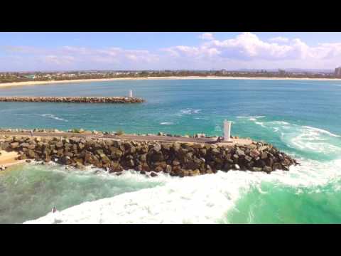 Point Cartwright surf from the air