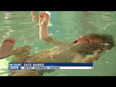 Babies save themselves from drowning Video