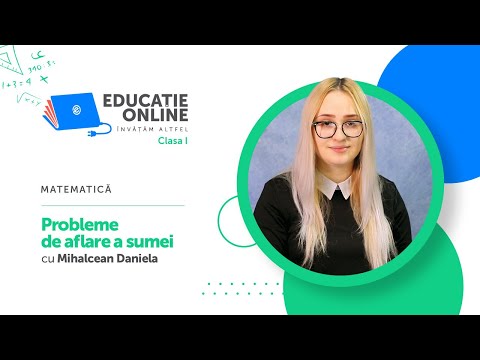 Matematică, clasa I, Probleme de aflare a sumei