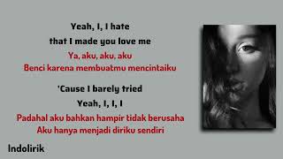 Download lagu hate that i made you love me - Ariana Grande | Lirik Terjemahan Indonesia  mp3