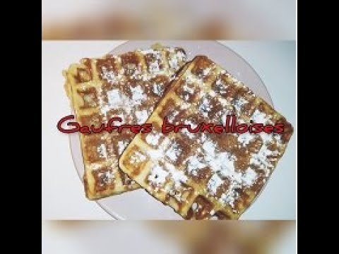 Recette de gaufres bruxelloises moelleuses, croustillantes et rapide à faire