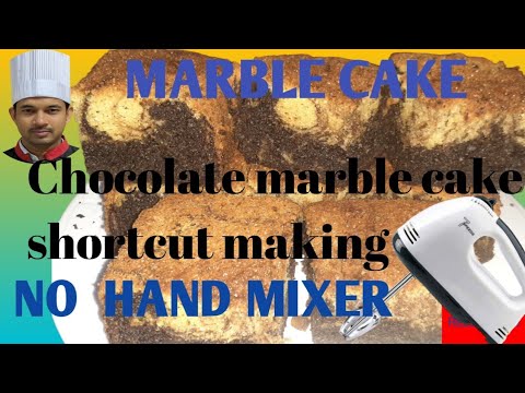 Chocolate marble cake recipe How to make Chocolate marble cake reza kitchen