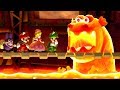 New Super Mario Bros U Deluxe All Castle Bosses 4 Players
