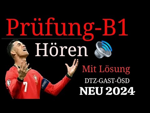 German Mit Lösung Hören B1 | G.A.S.T DTZ B1, Hören 1-4, Prüfung B1 Neu 2024#deutsch