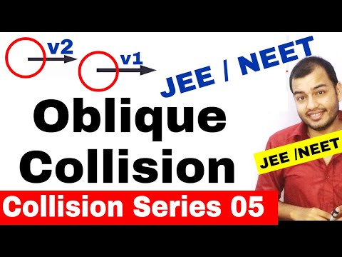 Centre Of Mass 11 || Collision Series 05 | Oblique Collision | Elastic Inelastic Collision JEE /NEET