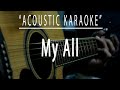 My All Acoustic Karaoke Mariah Carey