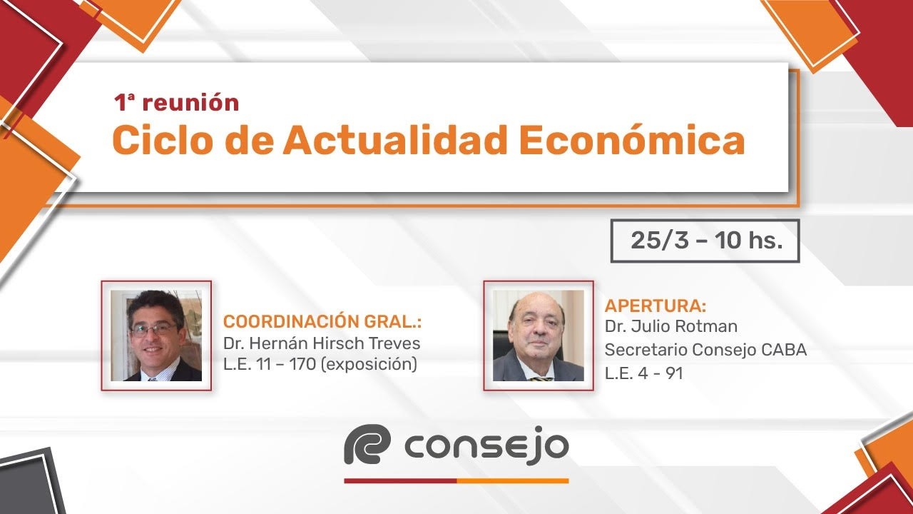 Ref. 3901NV. Ciclo de Actualidad Económica 1° Reunión 2026