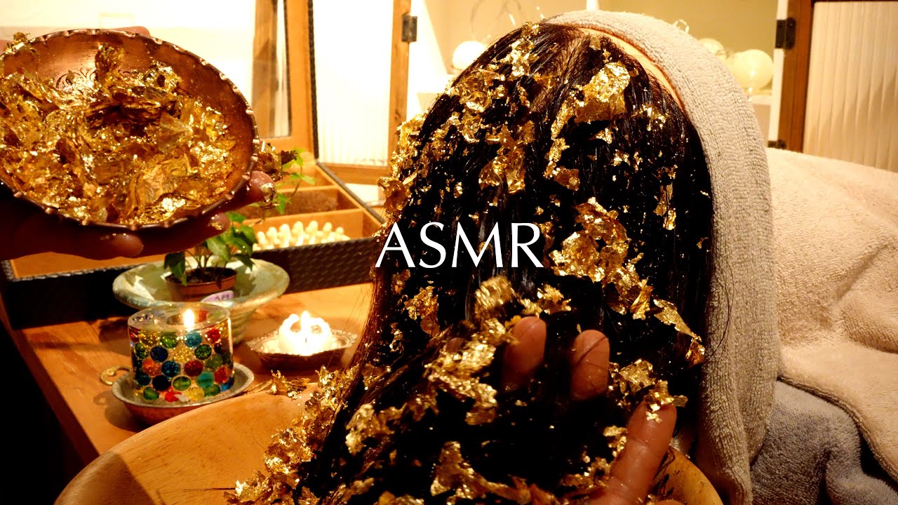 【ASMR】Satisfying Golden Head Spa for Deep Relaxation👑✨No Talking