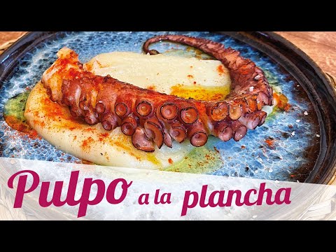 PULPO A LA PLANCHA con parmentier de patata 🐙 Receta fácil